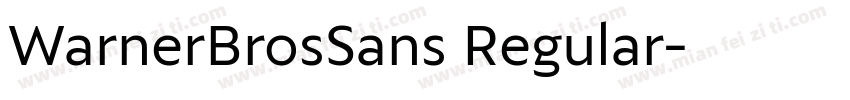 WarnerBrosSans Regular字体转换
